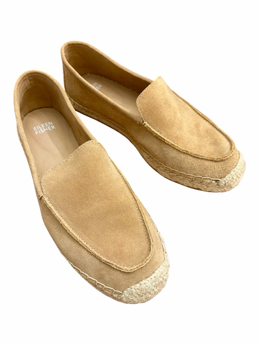 Eileen Fisher Lyla Sport Suede Espadrille in Caramel Size 8